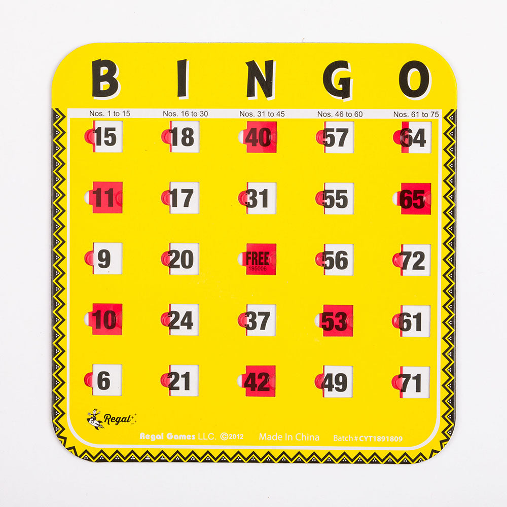 bingo card, regal games bingo cards, bingo accessory, bingo accessories, adult bingo, seniors bingo, childrens bingo, kid bingo, bingo sets