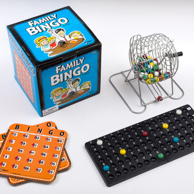 Regal Games Family Bingo Set with 4 Shutter Cards