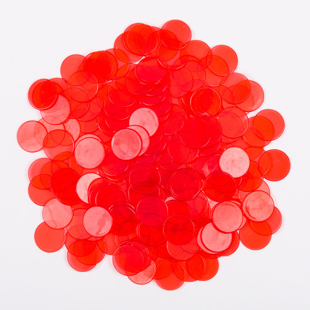 red bingo chips, multi colored bingo chips, bingo accessories, bingo markers, bingo daubers, bingo, regal games bingo, regal games, bingo sets, family bingo